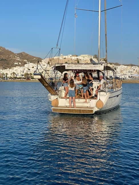 Full Day Naxos Exploration Yacht Tour - Crossing toward Paros, Santa Maria, and Antiparos