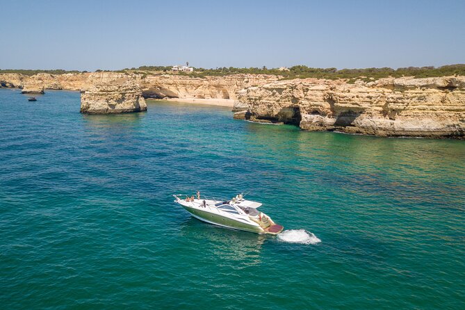 Full-Day Private Cruise in the Algarve Coast by Luxury Yacht - Nossa Senhora da Rocha Chapel from the water