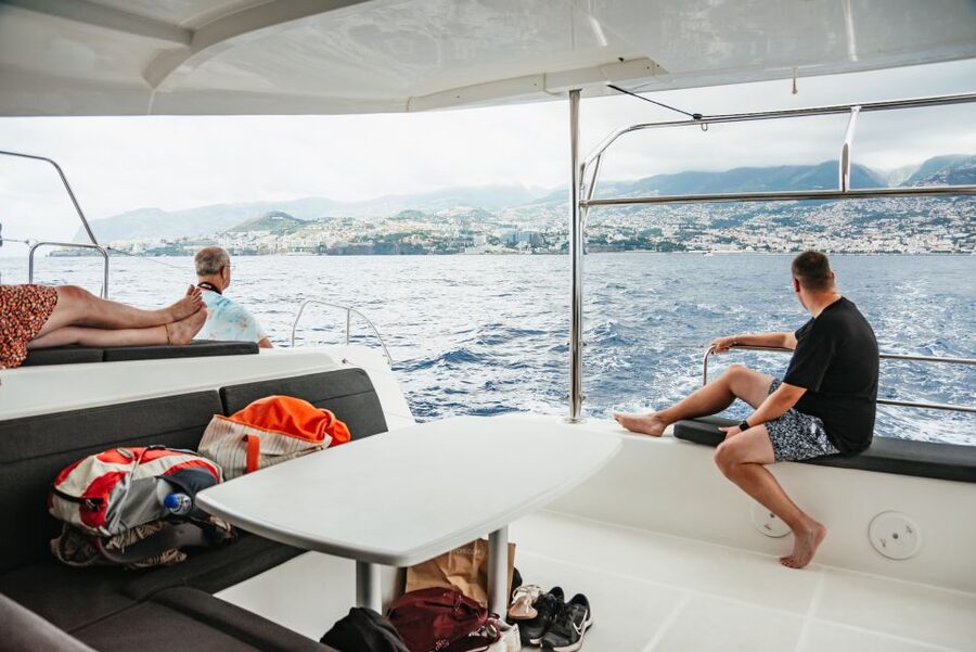 Funchal Bay: Dolphin & Whale Watch Luxury Catamaran Cruise - From Atlantic Pearl to the open sea