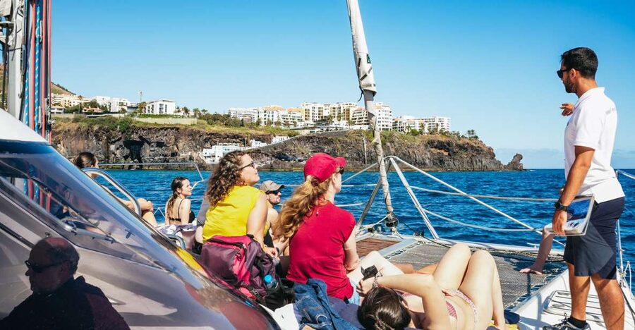 Funchal: Dolphin and Whale Watching by Luxury Catamaran - Leaving Funchal Marina on a luxury catamaran