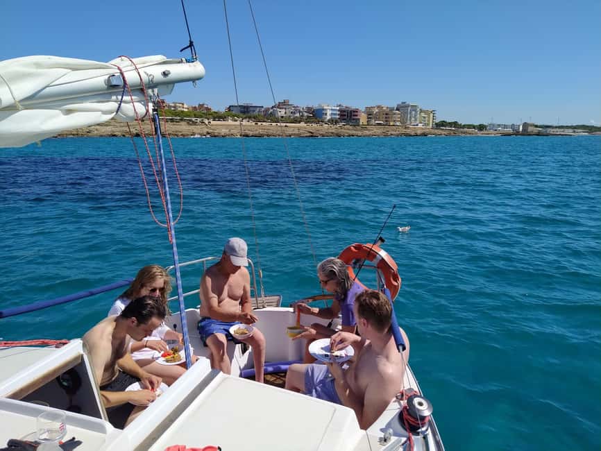 Gallipoli: private eco-sailing tour with environmental guide - Swimming, snorkeling, and fishing when the sea allows
