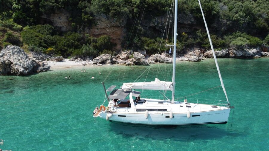 Gouvia: Corfu Island Sailing Trip with Snack and Soft Drinks - First views from the yacht