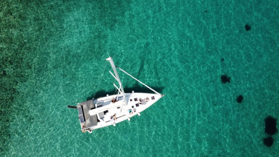 Gouvia: Corfu Island Sailing Trip with Snack and Soft Drinks - Gialiskari: the longest and liveliest stop