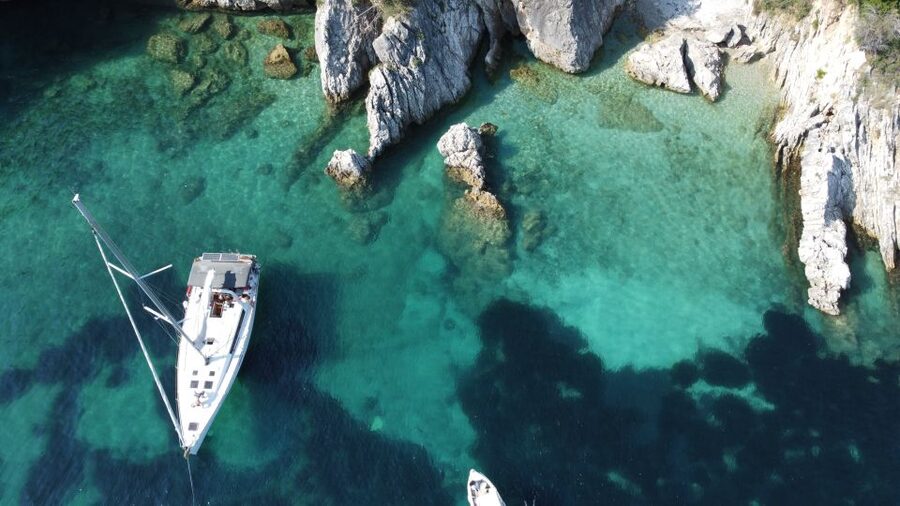 Gouvia: Corfu Island Sailing Trip with Snack and Soft Drinks - Getting aboard at Gouvia Marina