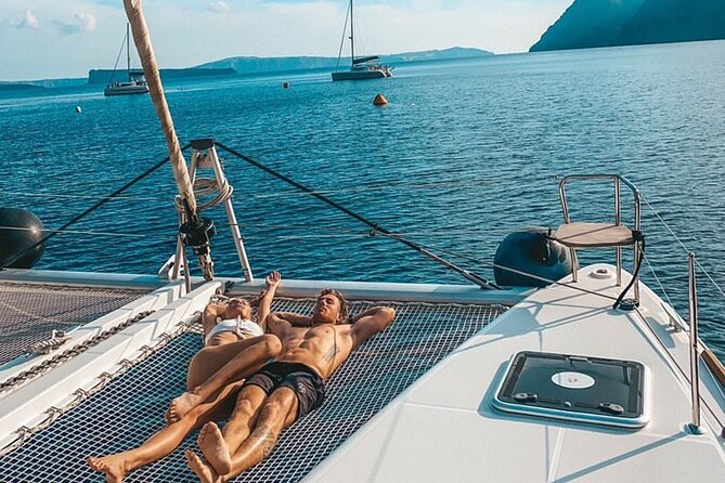 Half Day Premium Catamaran Cruise in Santorini including Oia - Thirassia: the meal stop with the most breathing room