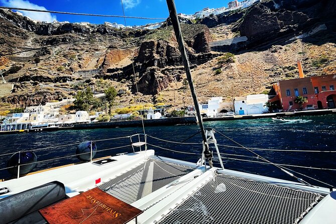 Half Day Premium Catamaran Cruise in Santorini including Oia - Oia and Ammoudi Bay from the sea
