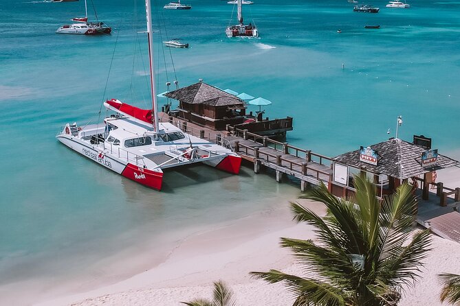 Half-Day Snorkel Sail Tour with Caribbean Lunch - Boarding at Piet’s Pier Bar and getting settled