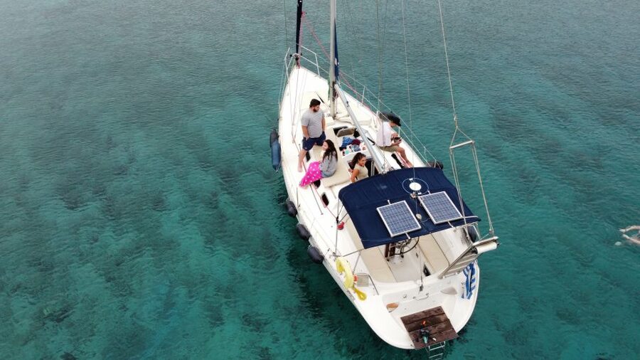Heraklion: Private Full-Day Sailing Trip to Dia Island - Saint George Bay, Dia Island’s main swimming stop