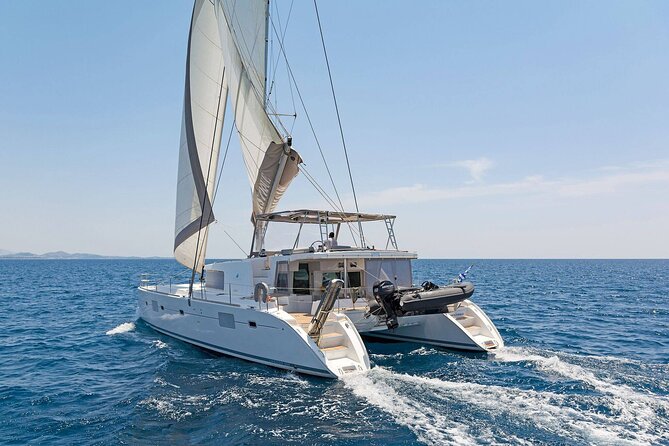 Heraklion: Sunset Dia Catamaran Cruise by Top-50 Greek Chef - From cheese boards to a Cretan dinner