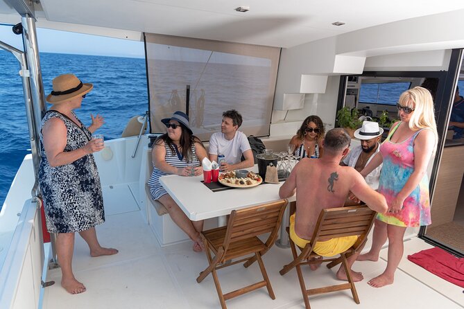 Hersonissos: Luxury Sunset Catamaran Cruise Sushi & Open Bar - A luxury catamaran without a packed-party feel