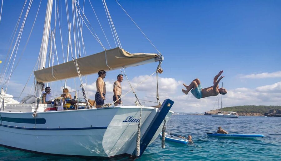Ibiza: Private Sailboat with Premium Open Bar, Food & Music - Cancellation, timing, and languages