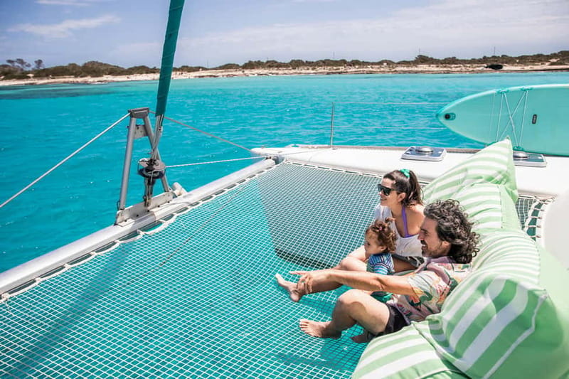 Ibiza: Small Group Day Trip to Formentera by Catamaran - Leaving Beso Beach Ibiza and crossing the water