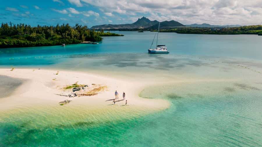 Ile Aux Cerfs: Catamaran Cruise, island, waterfalls, Lunch - Six hours on Mauritius’s east coast