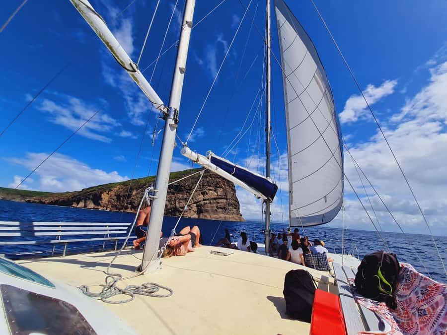 Ilot Gabriel: Catamaran Cruise & BBQ Lunch - Ilot Gabriel and its sandy island shores