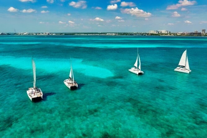 Isla Mujeres Catamaran Sailing Experience with Lunch & Open Bar - The return sail and possible spinnaker