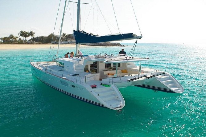 Isla Mujeres tour in a Catamaran with snorkel, open bar, lunch - The guided reef snorkeling stop