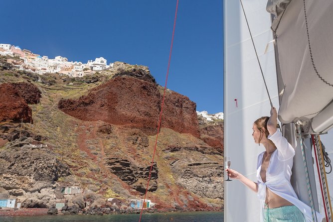 Island Hopping: Santorini Catamaran Charter Cruise with a skipper - Key points before you book