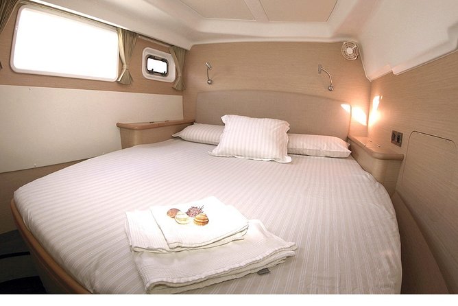 Island Hopping: Santorini Catamaran Charter Cruise with a skipper - Day 5: Swimming, snorkeling, and the dinghy