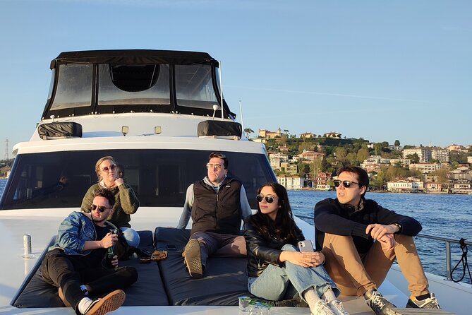 Istanbul Bosphorus Sunset Cruise on Luxury Yacht - Ortaköy Mosque beneath the first bridge