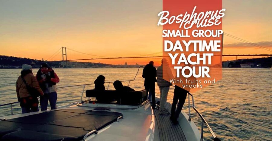 Istanbul: Daytime Bosphorus Yacht Cruise with Fruit & Snacks - Galata Tower, Galata Bridge, and the first city views