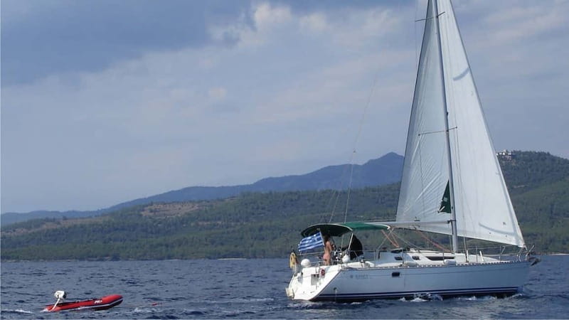 Kassandra: West Sithonia Coves and Islets Sailboat Tour - Kelyfos Island and the rocky seabed
