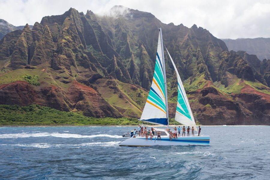 Kauai: Napali Coast Sail & Snorkel Tour from Port Allen - Stories, cliffs, and the first stretch offshore