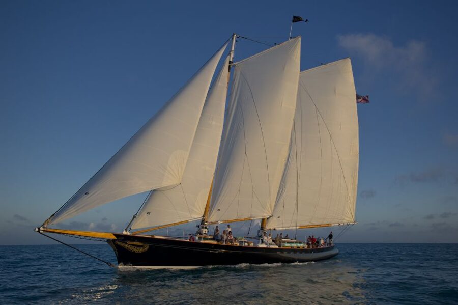 Key West: Schooner Sunset Sail with Food & Drinks - Boarding behind Schooner Wharf Bar