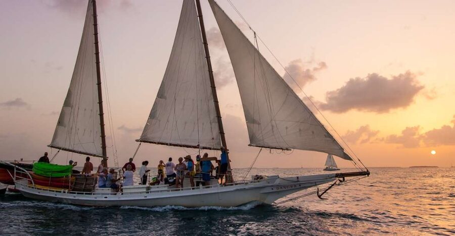 Key West Wind and Wine Sunset Sail aboard classic Schooner - What You May See From the Water