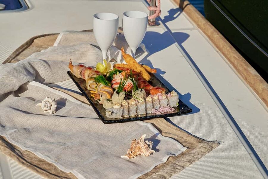 Kissamos: Catamaran Balos Sunset Cruise with Sushi & Drinks - From Kissamos Port to the open sea