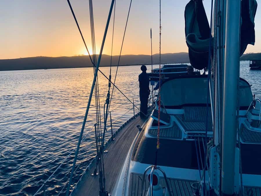 Knysna Sunset Sailing Cruise with Light Dinner and Wine - Passing the Knysna Heads