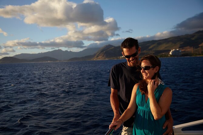 Kona Signature Catamaran Sunset Sail - Leaving Honokohau Marina for the Kona Coast