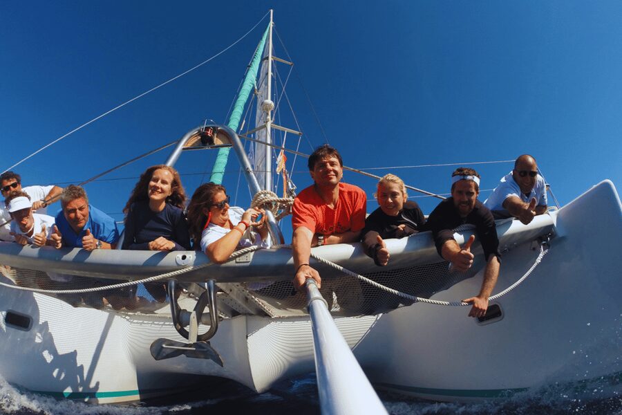 KOS: Catamaran Day Cruise – Swim, Snorkel, Food & Drinks! - Leaving Kos harbor for a day on the Aegean