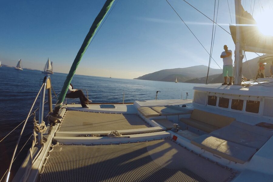 KOS: Catamaran Day Cruise – Swim, Snorkel, Food & Drinks! - Coffee, snacks, and the first stretch of sea