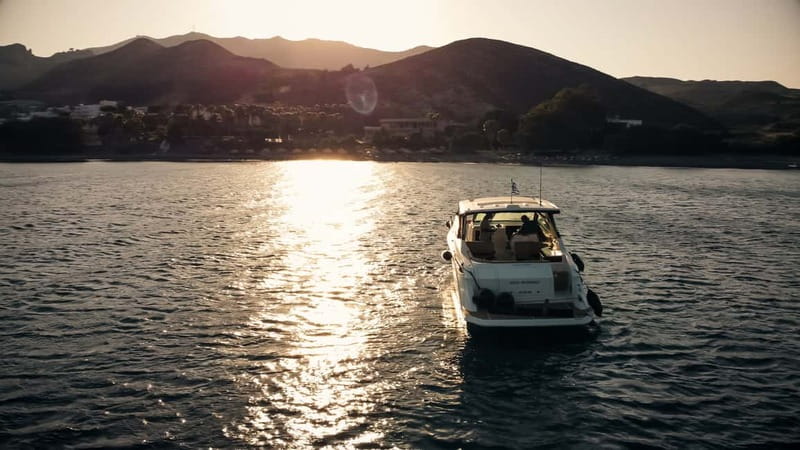 Kos: TAF Private Yacht Amazing Island Experience 7h - Vathi Beach on Pserimos: a quiet first stop
