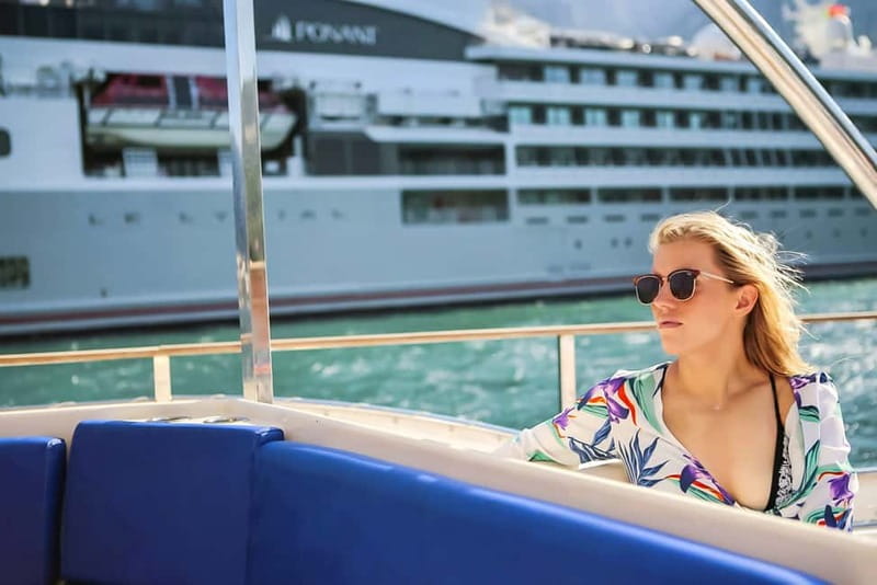 Kotor Bay: Full-Day Catamaran Cruise with Blue Cave Visit - The first swim near Bijela
