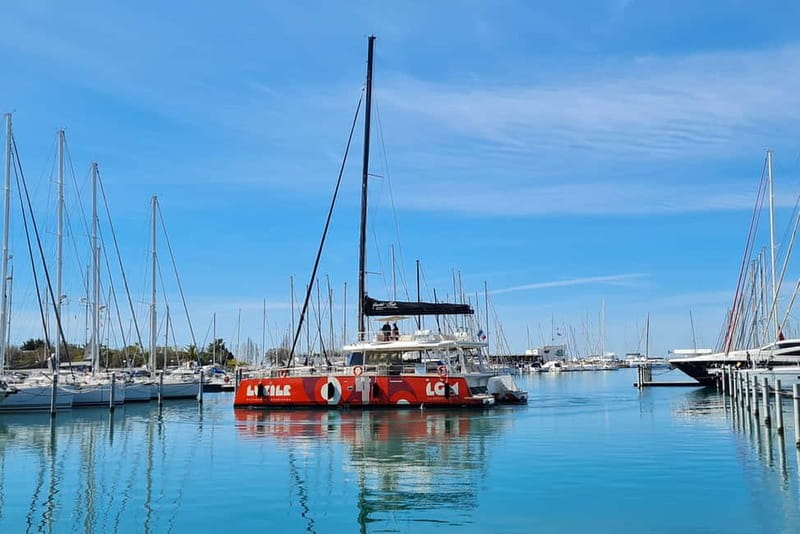 La Grande Motte: Le Grau-du-Roi Bay Catamaran Cruise - Choosing between the roof, deck, and nets