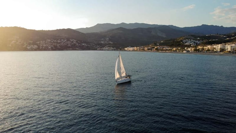 La Herradura-Maro-Nerja: Sailing at Sunset - Sailing the Costa Tropical Toward Maro
