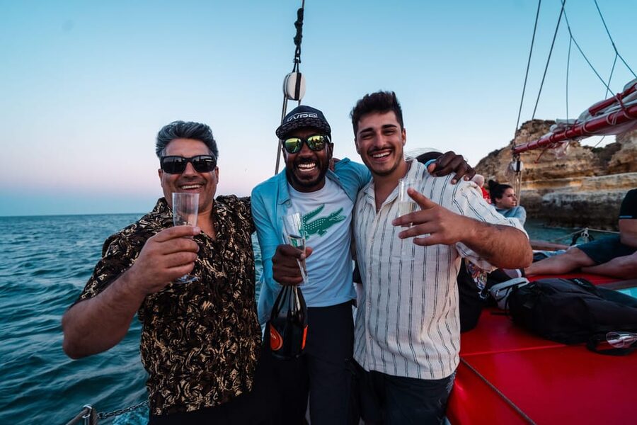 Lagos: Sunset Sail aboard a Traditional Boat with Prosecco - Prosecco, Music, and the Changing Mood