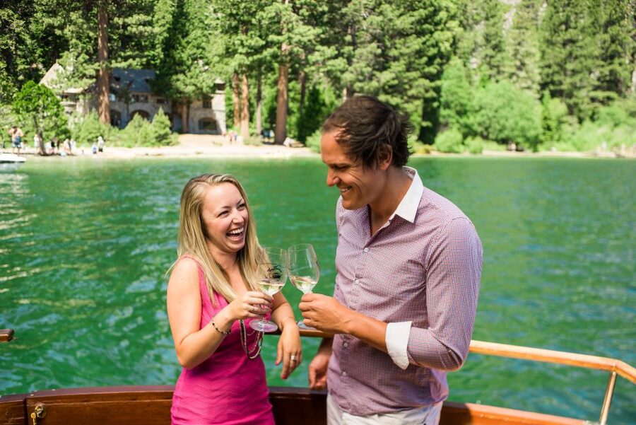 Lake Tahoe: Emerald Bay Sunset Wine Tasting Yacht Cruise - Emerald Bay and the approach to Vikingsholm