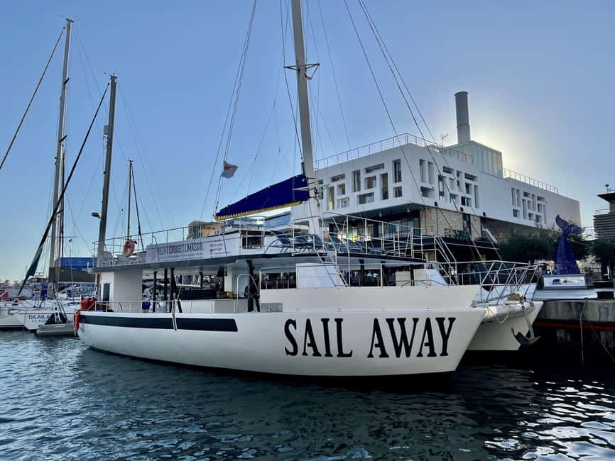 Limassol: Catamaran Cruise with Lunch - From your hotel to Limassol Old Port