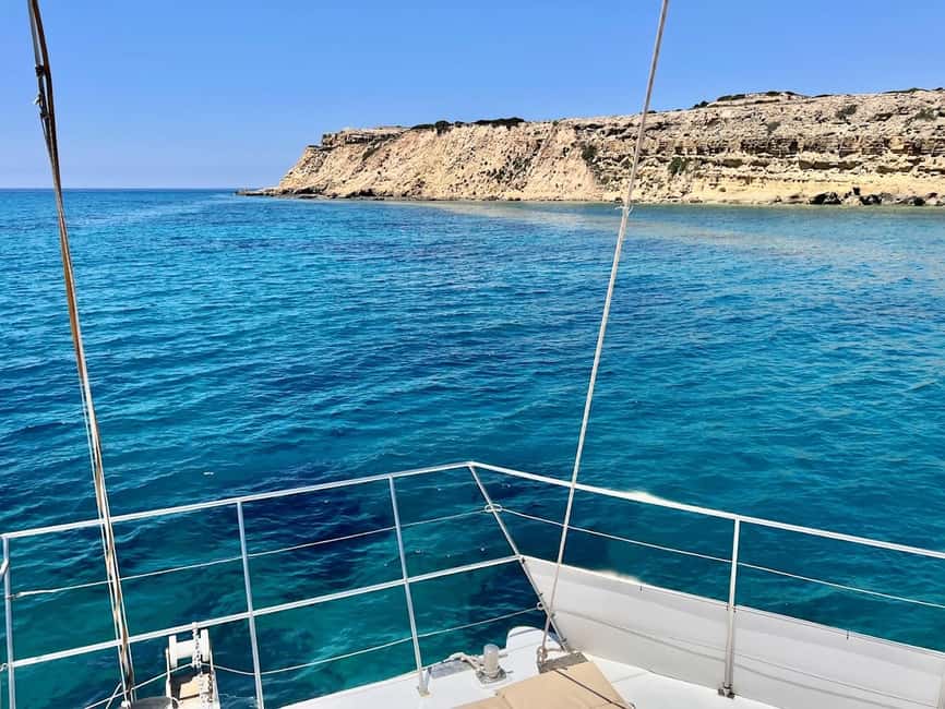 Limassol: Catamaran Cruise with Lunch - Sailing toward Cape Gata and Akrotiri