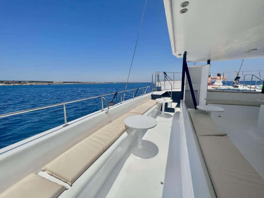 Limassol: Catamaran Cruise with Lunch - The first swim stop near Cape Gata