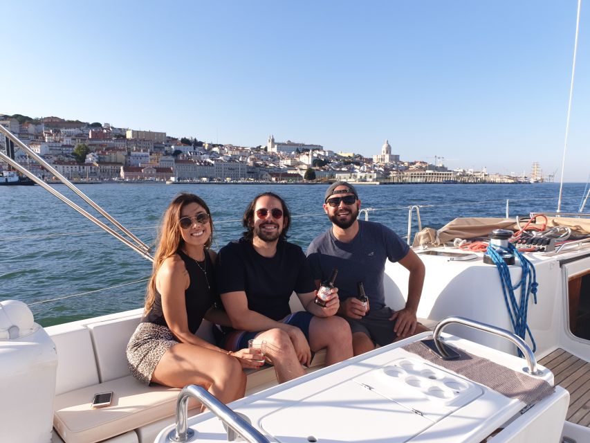 Lisbon: Champagne Sailing Tours - Leaving Doca de Santo Amaro beneath Lisbon’s bridge