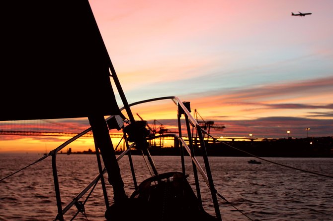 Lisbon: Daylight or Sunset on a Vintage Sailboat - Christ the King and the return under the bridge