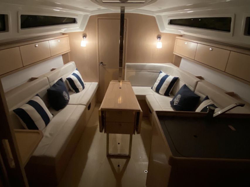 Lisbon: Luxury Sailboat Cruise at Night - Jerónimos Monastery, MAAT, and the modern riverfront