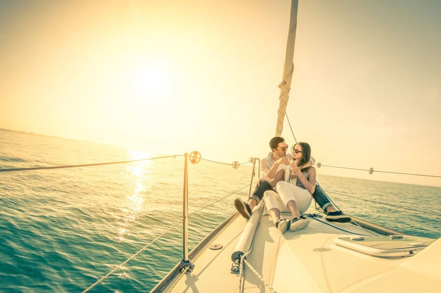 Lisbon: Private Sunset Sailing Tour with Champagne - Under the 25 de Abril Bridge