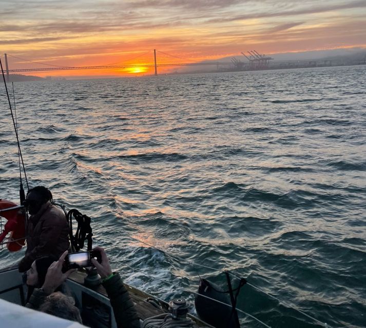 Lisbon: Sailboat Sunset Tour with a Drink - Belém Tower from the Tagus