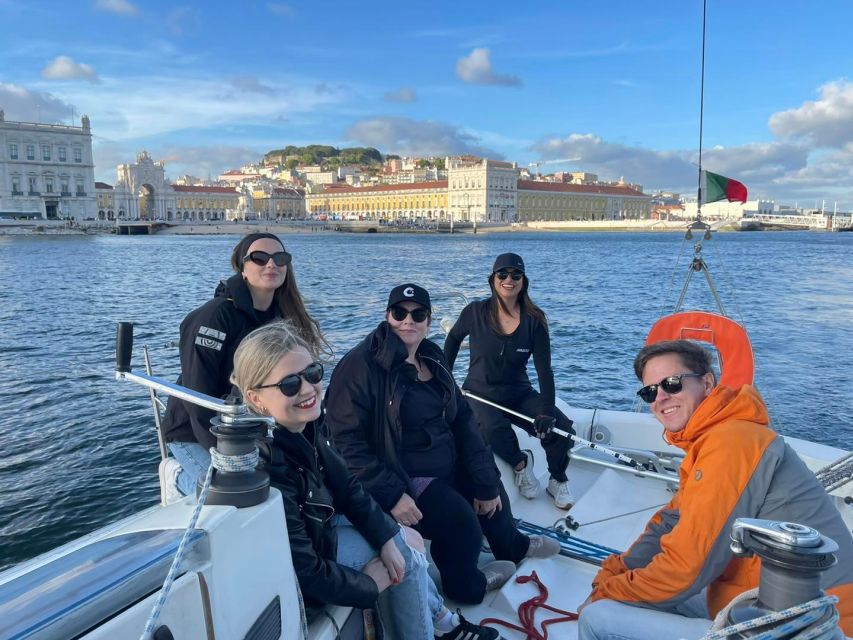 Lisbon: Sailing Sunset - Leaving the Tagus shoreline near MAAT