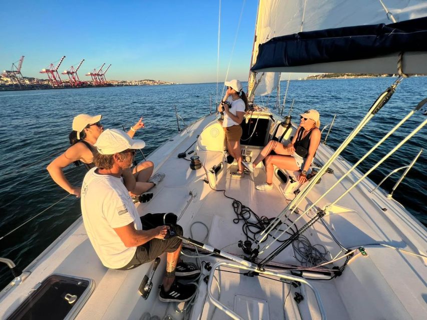 Lisbon: Sailing Sunset - Under the 25 de Abril Bridge