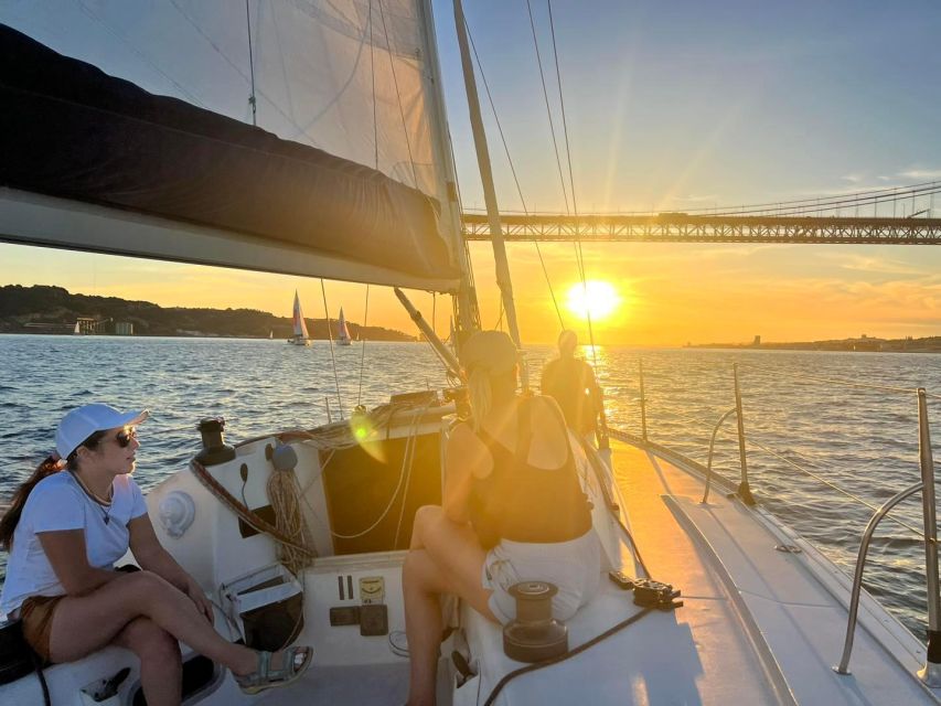 Lisbon: Sailing Sunset - Praça do Comércio from the river